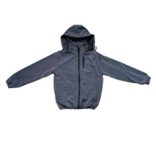 Chaqueta Reflejante Rompe Vientos De Alta Visibilidad - Gris Oscuro - Ver 4