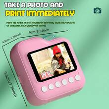Children's Instant Print Digital Camera, Photo Printer Gift For Boys And Girls, High Definition, Inductive Toy - Multicolor - View 2