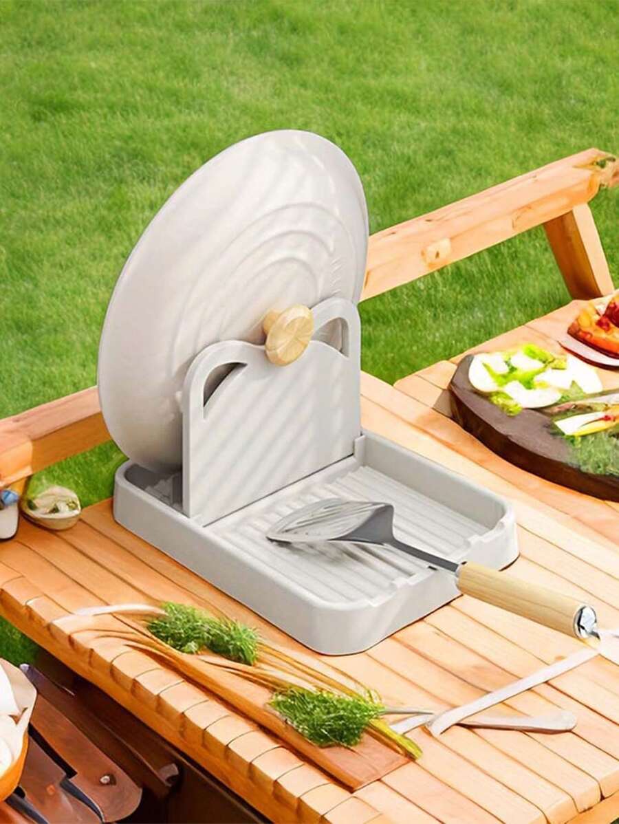 1pc Multi-Function Kitchen Utensil Holder Wall Mount Rack Spoon Ladle Mat,Kitchen,Christmas Gift