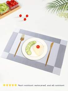 2-6pcs/Set Metallic Gold Hollow Woven Placemats, 11.8in X 17.7in PVC Material, Washable, Easy Clean, Wipeable, Anti-Slip, Heat Resistant, For Rooms, Dining Tables, Home Decor, Suitable For Holidays, Parties, Birthdays, Weddings And Banquets - Multicolor - View 25