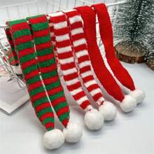 3 件圣诞迷你针织围巾、帽子和瓶盖套装，圣诞礼品配件，圣诞节 - 彩色 - 查看 2