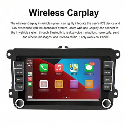 7" Android 13 Car Radio Stereo Carplay GPS RCD360 RCD330 187B 2+64GB For VW Golf 5 6 Passat Polo