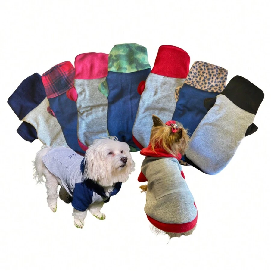 Pet Sweatshirt For Cold Days, Warm Jacket With Hood, Dogs And Cats