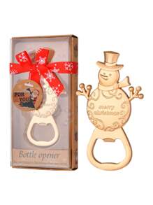 1/4 件，开瓶器，圣诞开瓶器，圣诞礼物，雪人圣诞树雪花形开瓶器，圣诞礼物，酒吧配件，派对，圣诞礼物，圣诞快乐，适用于户外、露营 - 彩色 - 查看 9