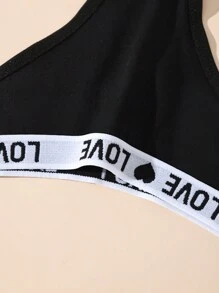 5-Pack Black Low-Rise Seamless Sports Style Pure Comfortable Sexy Women's Thong, Low Rise