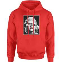 Marilyn Censored Adult Hoodie Sweatshirt - 希瑟灰色 - 查看 8