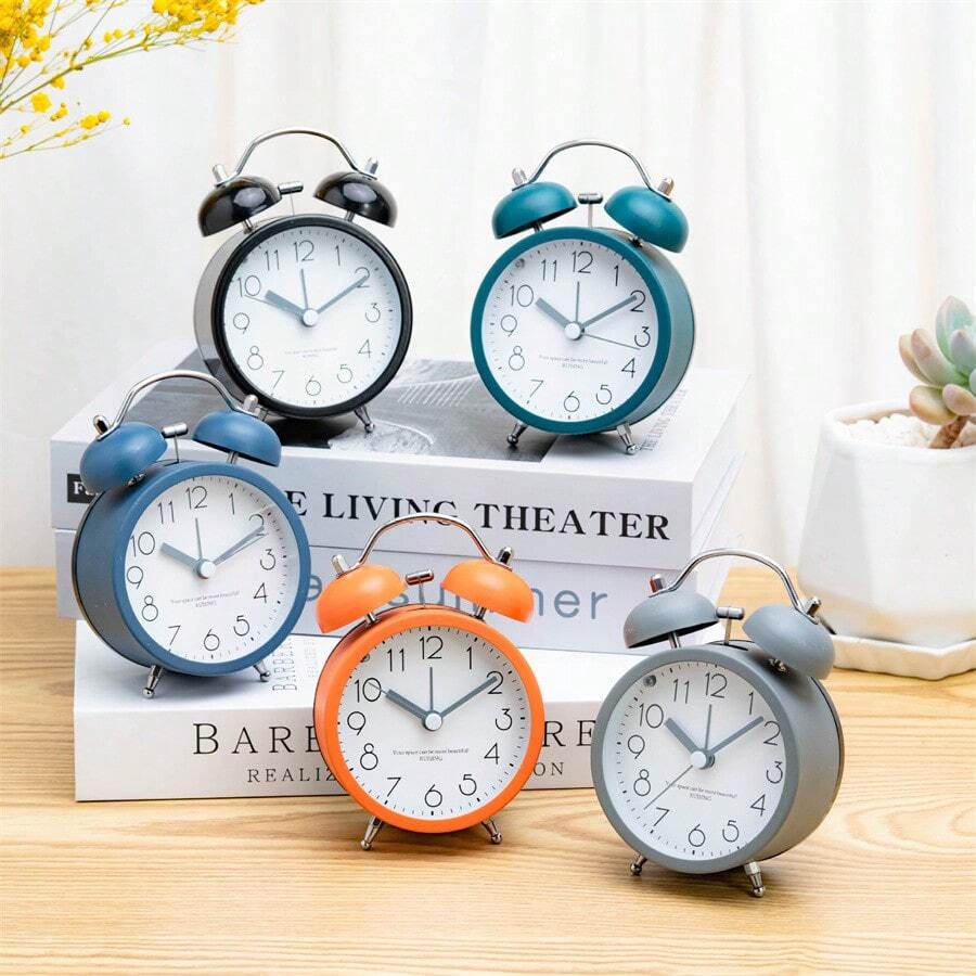 1 Đồng hồ báo thức siêu to, Thiết bị báo thức mạnh mẽ, Thích hợp cho học sinh, sử dụng ở trường và làm quà tặng Giáng sinh - Nhiều màu - Xem 1