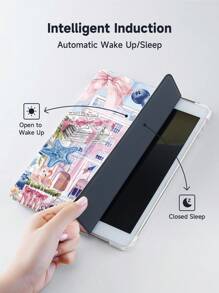 Ốp lưng Summer Vacation tương thích với iPad 10.2 inch 2021/2020 iPad thế hệ thứ 9/8, tương thích với Galaxy Tab A8 10.5 inch 2022, Bao đựng Tab, Có giá đỡ bút, Hỗ trợ nắp tự động ngủ/thức - Nhiều màu - Xem 6