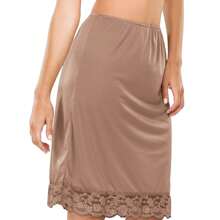 Demillus Chantelle Petticoat With Lace Hem 11502 - Màu be - Xem 2