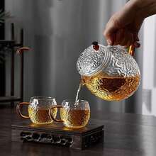 6pcs/4pcs/2pcs 120ml Hammered Texture Mini Tea Cups, Suitable For Home, Office, Tea Room, KTV And Other Occasions - Transparent - View 8
