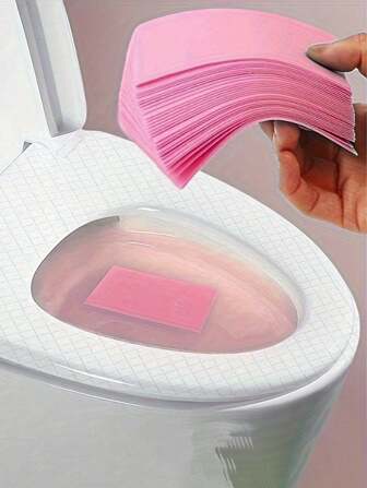 100张/60张/30张/10张厕所地板多用途清洁纸-空气清新剂、去污剂、亮泽瓷砖和表面（多张一起使用可达到图片效果）