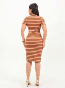 SUPER SEXY STRIPED TUBE DRESS!! - 彩色 - 查看 4