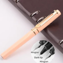 Colorful Multi-Color Orthopedic Holiday Gift School Student Steel Fountain Pen For Daily Business Office Writing Calligraphy Practice, Ink Absorbing/3.4mm Nib Dual Tip 0.5mm/0.38mm - Multicolor - View 30