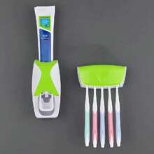 Exprimidores de pasta de dientes y tapas de pasta de dientes, decoración de baño de verano - Verde - Ver 1