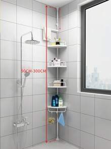 Esquinero Para Baño Organizador Para Regadera Con 4 Niveles - Blanco - Ver 3