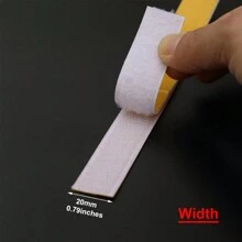 强力自粘钩环胶带，适用于家居装饰，重型网格胶带，粘性钩环带，适用于家居生活 - Length:1meter - 查看 19