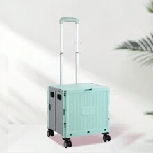 1個可折疊運輸手推車,可折疊滾動手推車,行李收納箱,大容量攜帶超市購物車,配有輪子,非常適合室外露營和收納,適用於居家旅行使用,旅行必備品,適用於男女學生的各種旅行假期、蜜月、郵輪、返校用途 - 綠色 - 查看 11