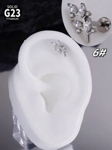 1 件时尚钛金属唇钉内螺纹耳钉樱桃叶天鹅蝴蝶 5A 氧化锆石 G23 植入级唇钉心形耳环鼻环鼻中隔珠宝蜘蛛闪电蝙蝠车耳环铰链鼻中隔环蝙蝠眼海螺耳屏耳环唇钉梦露唇环唇钉顶部螺丝平背耳环耳钉海螺唇钉梦露美杜莎唇鼻穿孔女士男士日常佩戴圣诞节和万圣节礼物情人节、妈妈、母亲、母亲节、礼物