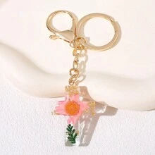 1 件女士个性化干花十字架钥匙扣基督教可爱钥匙链环钱包背包吊饰汽车装饰耳塞套配件女士汽车配件包饰背包学校字母哥特 Y2k 万圣节配件教师节圣诞礼物创意 - 彩色 - 查看 19