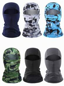 1pc Cycling Ski Face Mask, Outdoor Sports Elastic Breathable Sun Protection Mask, One Size Fits Most - Multicolor - View 2