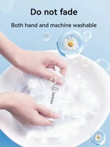 100 pièces Autocollants de nom et 1 pièce Tampon de nom personnalisé pour vêtements d'enfants, couleur unie imperméable Tampons de nom personnalisés pour élèves et usage professionnel, Tampon de nom personnalisé pour vêtements, Tampon de signature manuscrite, Étiquette de nom, Sceau de nom personnalisé auto-encreur de dessin animé DIY pour cadeau de papeterie personnalisé pour étudiant d'école