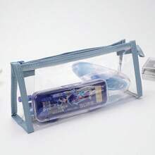 1pc Large Capacity Transparent Clear Pencil Case, Simple Design Stationery Pouch For Students - Multicolor - View 14
