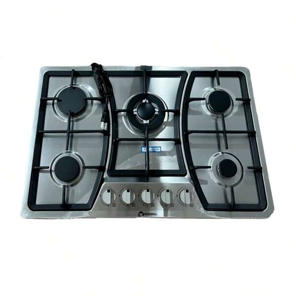 Parrilla Estufa 5 Quemadores Gas Acero Inoxidable Shorbull