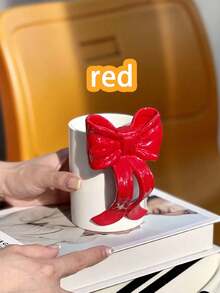 1 件北欧风格手工陶瓷领结杯，时尚高端美式拿铁咖啡杯，创意家居装饰饮具，节日礼物，生日礼物，派对用品，送给他/她的礼物 - 彩色 - 查看 8