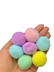 Loose Pompom 30mm Pack Of 20 Units - 青檸色 - 查看 2
