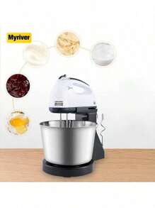 Batidora de Mano Eléctrica, 7 Velocidades, Batidora de Mano Ligera para Hornear Pasteles de CocinaEléctrica, 7 Velocidades, Batidora de Mano Ligera para Hornear Pasteles de Cocina - Blanco - Ver 7