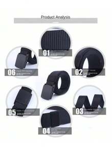 Belt For Men, Student Belt, Casual Versatile Nylon Canvas Outdoor Pants Belt, Suitable For Outdoor Leisure And Daily Use Summer, School Fall, Autumn, Halloween Autumn-Winter Accessories,Suitable For Teens, Youth,Men,Casual, Outdoor, Athletic, Vacation, Graduation Gifts, Birthday, Daily Wear