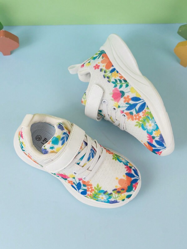 1 par de sapatos esportivos casuais respiráveis de malha infantil, fecho de , preto, adequado para meninos e meninas de 3 a 15 anos, uso ao ar livre e diário