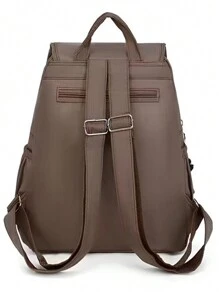 Small Ladies Nylon Backpack With Keychain 3 Pockets Cute Waterproof