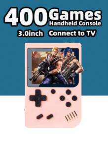 1pc Handheld Game Console 400 Games New Retro Handheld Game Console Supports Two-Player Battle Supports TV Connection Nostalgic Old Russian Classic Block Game Console Portable Mini Macaron Series Game Console 3-Inch Screen Party Game Gift,Games,Game,Game Console - Multicolor - View 20