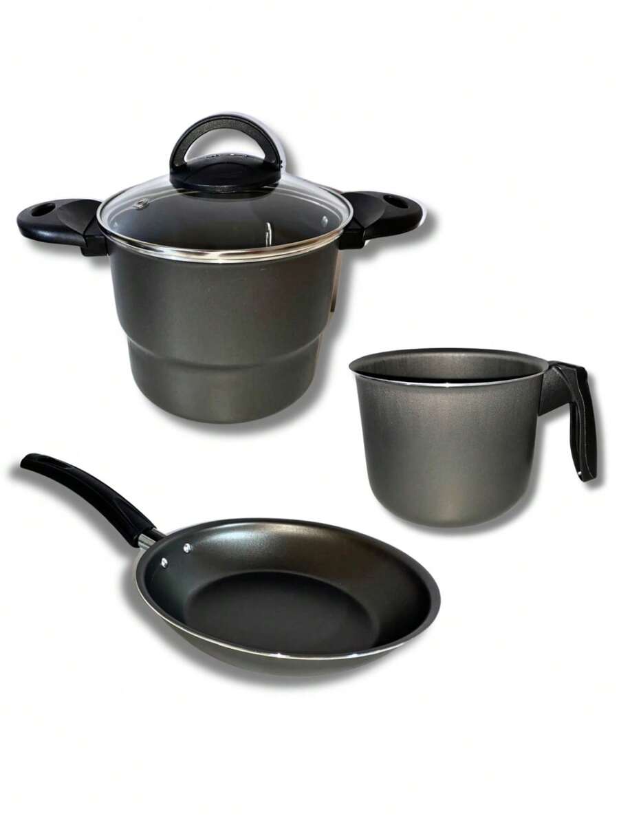 Cookware Set Couscous Cooker 16 Frying Pan N°20 Mug N°14 - 黑色 - 查看 1