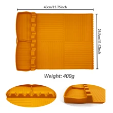 1 pieza Estera de silicona para plancha Griddle para Blackstone de 17 pulgadas, 22 pulgadas, 28 pulgadas y 36 pulgadas, accesorios para parrilla Blackstone, estera de silicona actualizada, a prueba de agua y a prueba de elementos, protege la plancha contra el óxido, los roedores, los insectos y el polvo