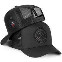 Trucker Country Texas Wind Cap Curved Brim Cowboy Telinha - màu đen - Xem 1