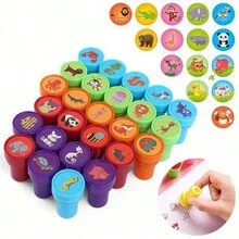 5-10件涂鸦印章随机颜色和随机形状儿童绘画涂鸦玩具孩子艺术绘画涂鸦配件