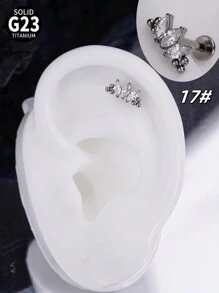 1 件时尚钛金属唇钉内螺纹耳钉樱桃叶天鹅蝴蝶 5A 氧化锆石 G23 植入级唇钉心形耳环鼻环鼻中隔珠宝蜘蛛闪电蝙蝠车耳环铰链鼻中隔环蝙蝠眼海螺耳屏耳环唇钉梦露唇环唇钉顶部螺丝平背耳环耳钉海螺唇钉梦露美杜莎唇鼻穿孔女士男士日常佩戴圣诞节和万圣节礼物情人节、妈妈、母亲、母亲节、礼物