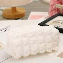 1pc Macaron Pencil Case Pen Bag Cosmetic Pouch Travel Cosmetic Kit Brush Holder Large Capacity Organizer Portable Soft Toiletry Organizer Pencil Holder Storage Bag,Back To School,School Supplies,Pencil Pouch,School Bag