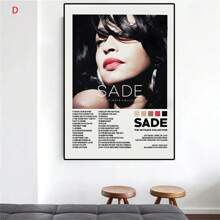 1 件,豪華流行靈魂音樂專輯封面曲目列表海報印刷品帆布畫牆壁藝術圖片客廳家居裝飾,無框 - 彩色 - 查看 14