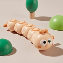 1 pieza Juguete de gusano retorcido de plástico con dibujos animados coloridos de cuerda para niños - Multicolor - Ver 11