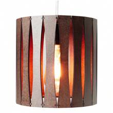 Kit 3 Ceiling Chandelier Pendant Lamp Decoration Kitchen Countertop Gourmet Area In MDF Wood - quả óc chó - Xem 5