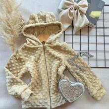 Children's Pompom Blouse Coat - Màu be - Xem 2