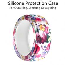 Universelle Silikonschutzhülle kompatibel mit Samsung Galaxy Ring und Oura Ring Gen3, wasserdicht, staubdicht, fingerabdruckfest, kratzfest, stoßfest 360° Rundum-Schutz Silikonhülle, weiches Silikonmaterial, modisch, mehrere Farboptionen, tolles Geschenk