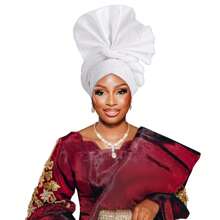 Nigerian Women's Hat Aso Oke Handmade Folding Fan Layered African Hat Topper Cap, Auto Gel Headwear, Suitable For Weddings, Parties, And Other Festivals, Adjustable Sleep Bonnet - Nigerian Turban Hat - View 19