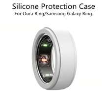 Universelle Silikonschutzhülle kompatibel mit Samsung Galaxy Ring und Oura Ring Gen3, wasserdicht, staubdicht, fingerabdruckfest, kratzfest, stoßfest 360° Rundum-Schutz Silikonhülle, weiches Silikonmaterial, modisch, mehrere Farboptionen, tolles Geschenk
