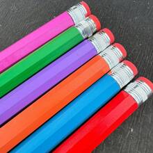 1pc Oversized Pencil, Funny Gag Toy, Giant Writable Stress Relief Pencil, Practical Office Desk Decor,Funny Gift,Prank Gifts,Gag Gift - Multicolor - View 3