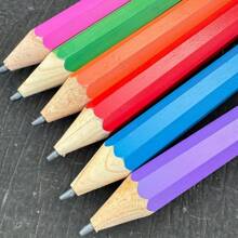 1pc Oversized Pencil, Funny Gag Toy, Giant Writable Stress Relief Pencil, Practical Office Desk Decor,Funny Gift,Prank Gifts,Gag Gift - Multicolor - View 4