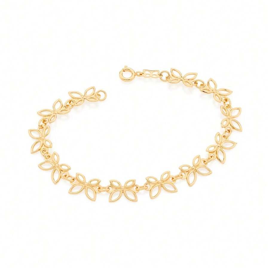 THICK WOMEN'S 18K GOLD BRACELET WITH LEAKED BUTTERFLY PIECES ROMMANEL 551496 - Vàng - Xem 1